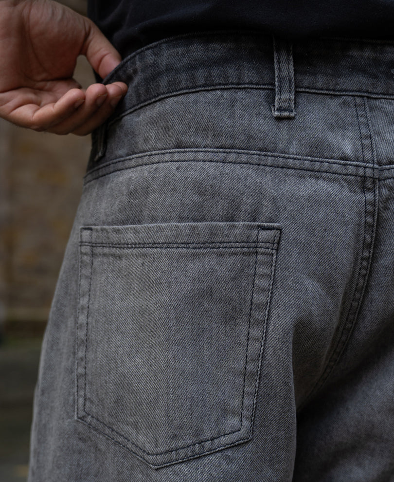 Grey Ombre Baggy Jeans.
