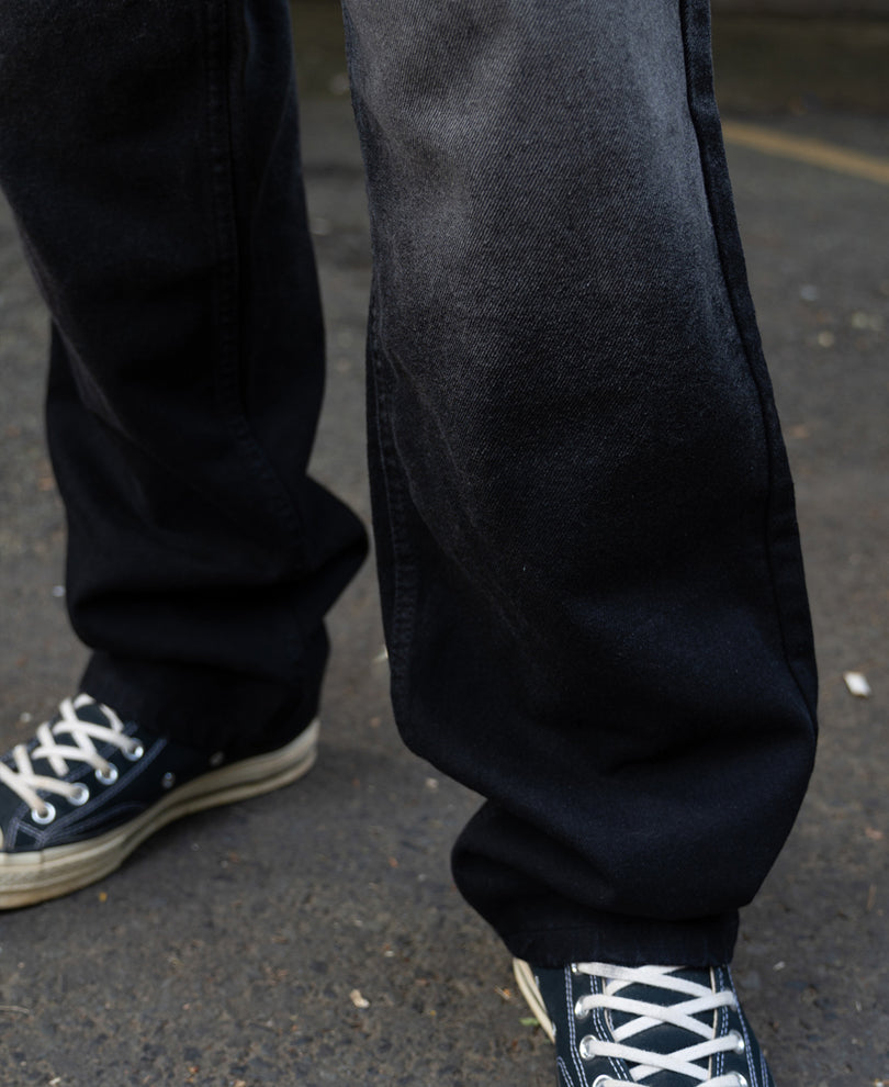 Grey Ombre Baggy Jeans.