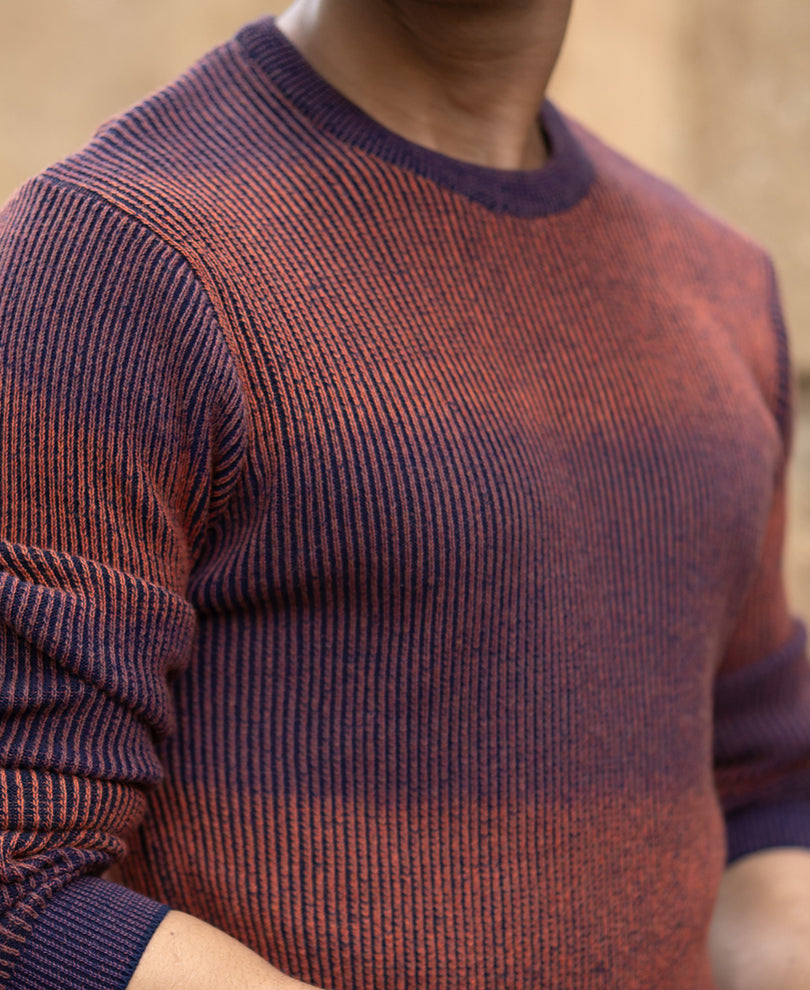 Multicolour Knitted Cotton T-Shirt.