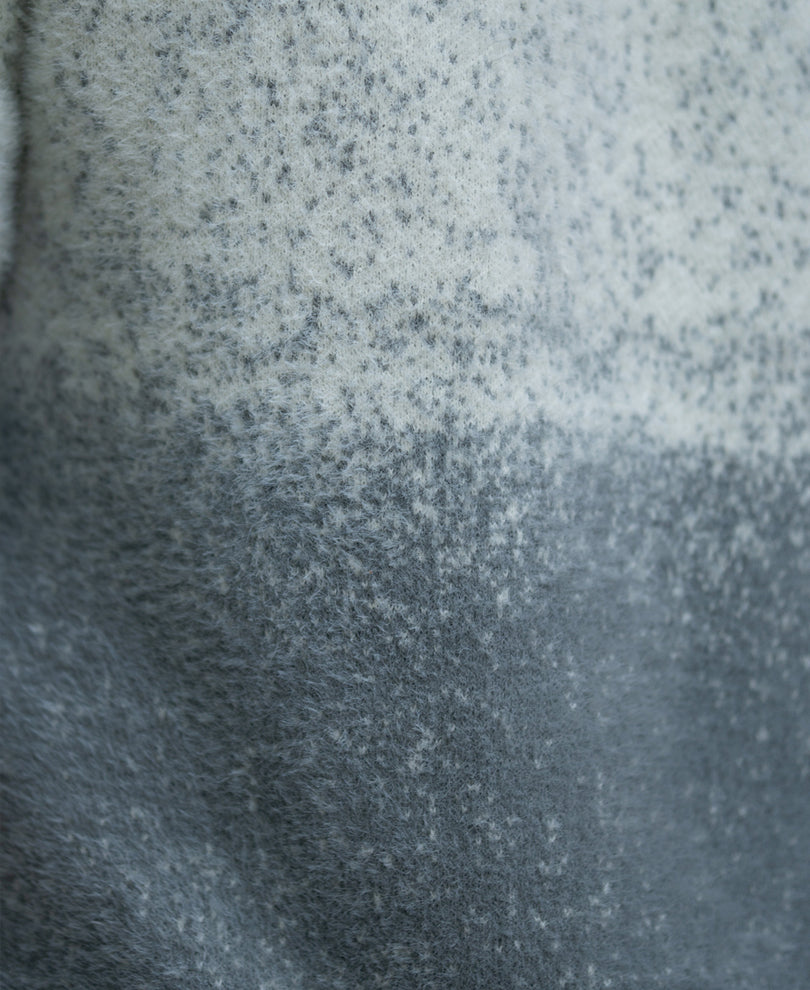 Grey Ombre Fuzzy T-Shirt.