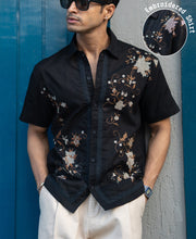 Black Embroidered Shirt.