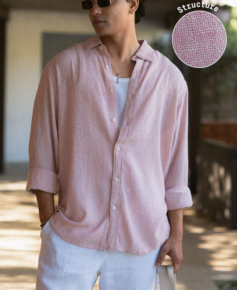 Onion Linen Blend Structured Shirt