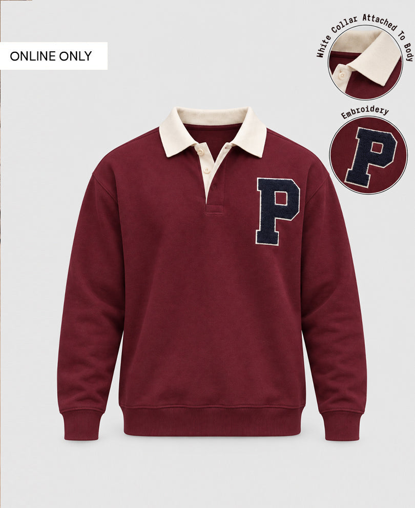 Wine Patch Embroidered T-Shirt