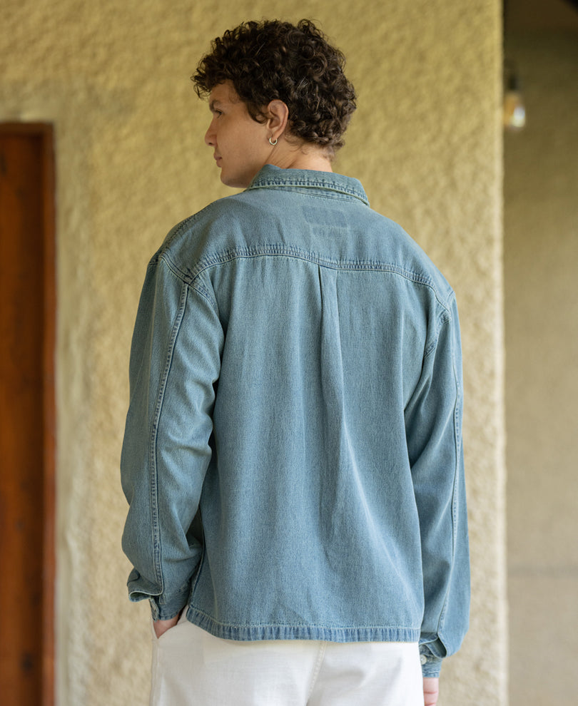 Tinted Blue Denim Shirt