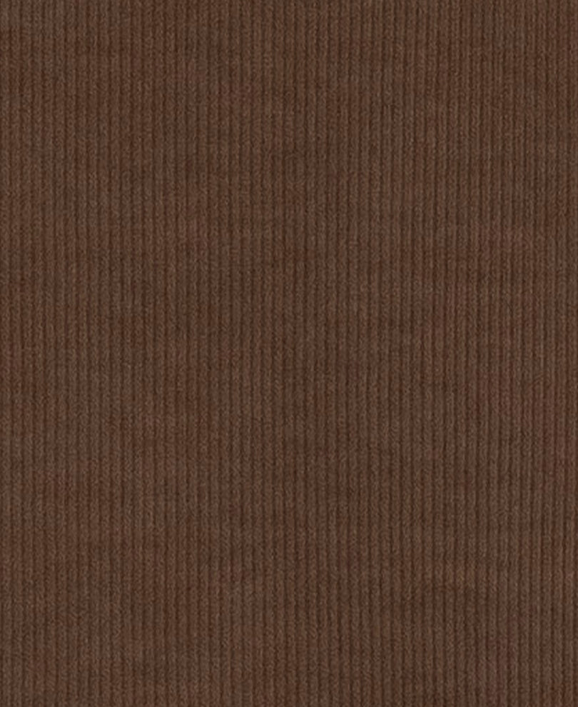 Brown Rib Knit Henley T-Shirt