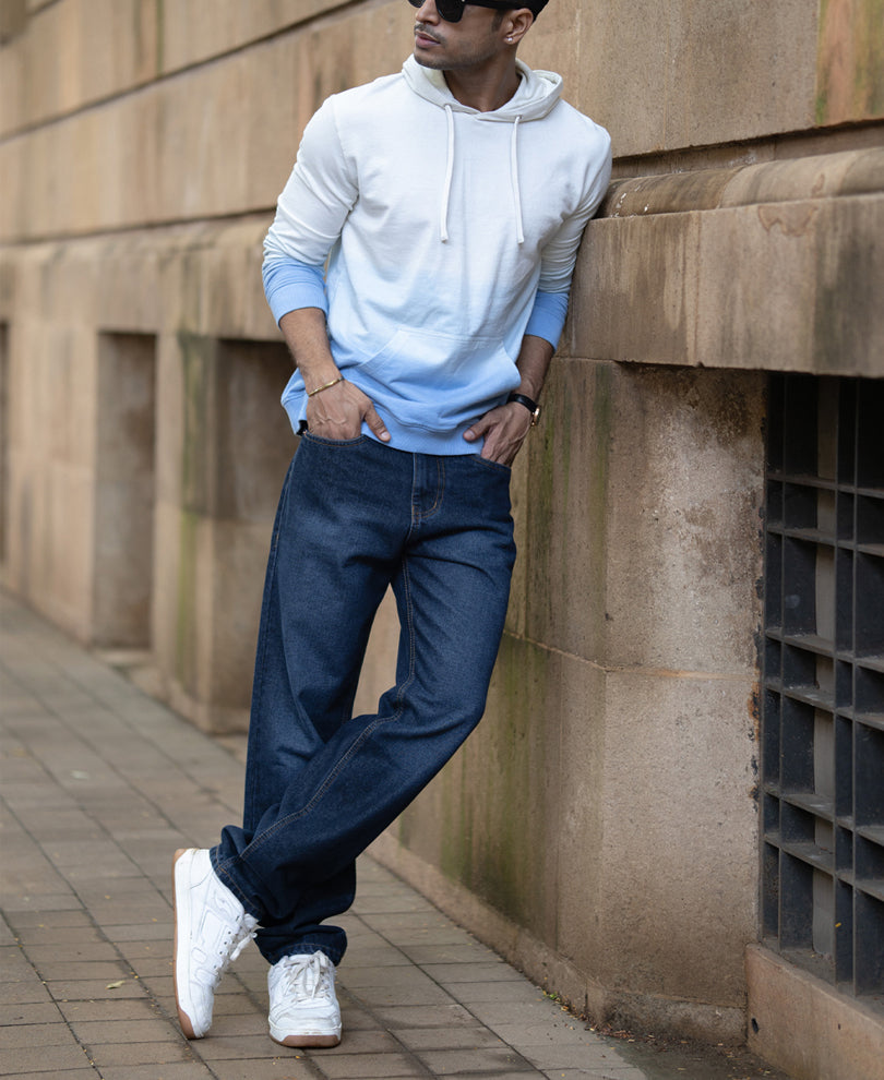 Blue Ombre Hoodie.