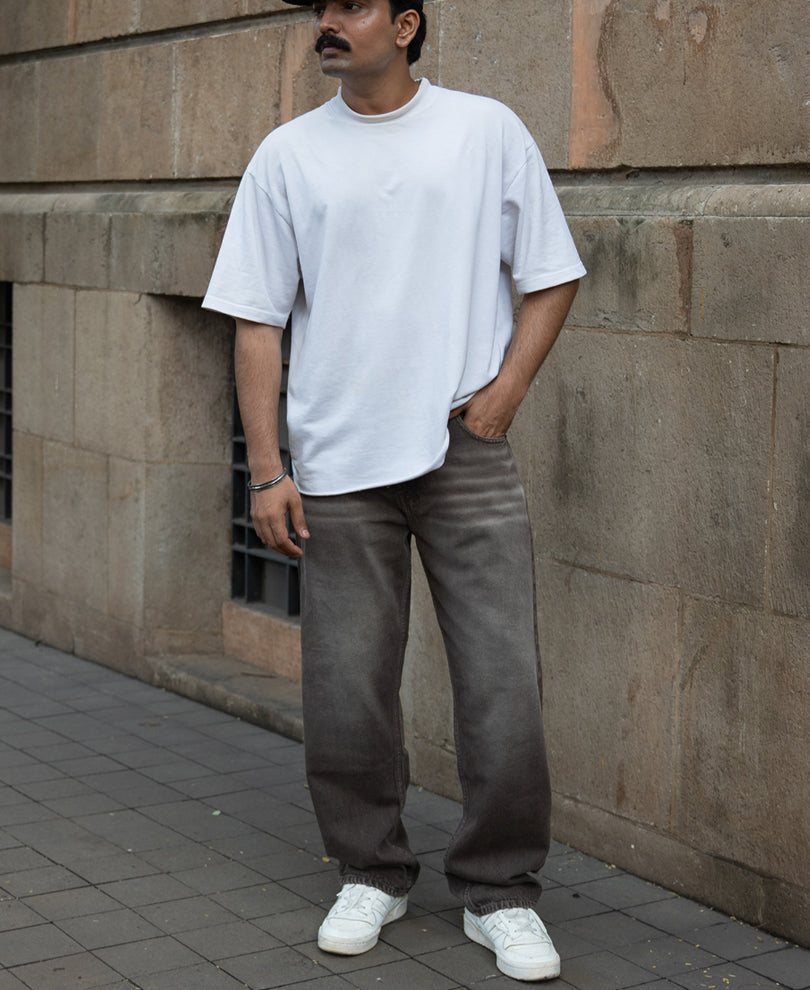 Light Brown Washed Jeans