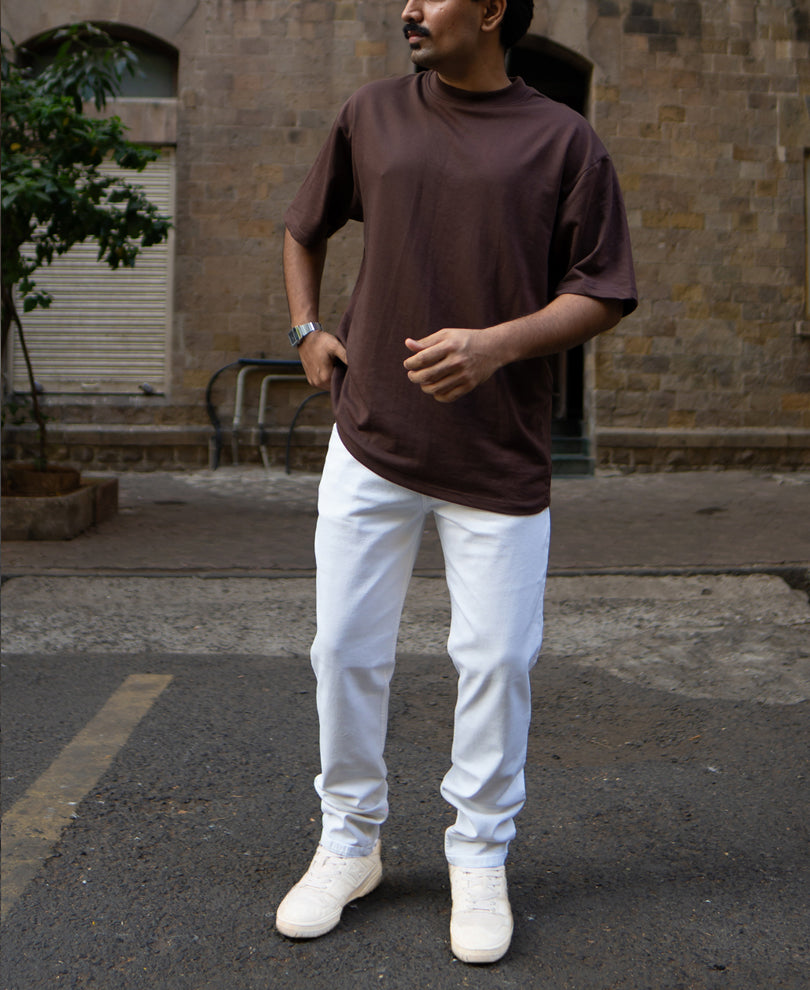 White Regular Fit Denim.