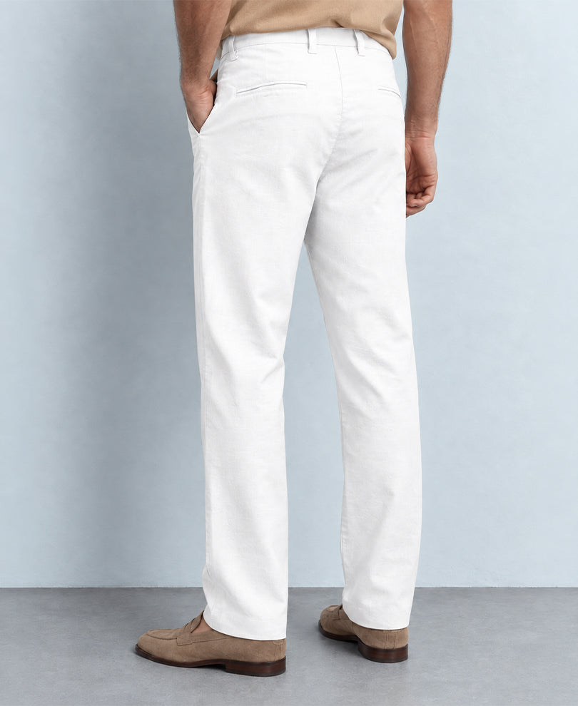 Off-White Cotton Blend Trousers