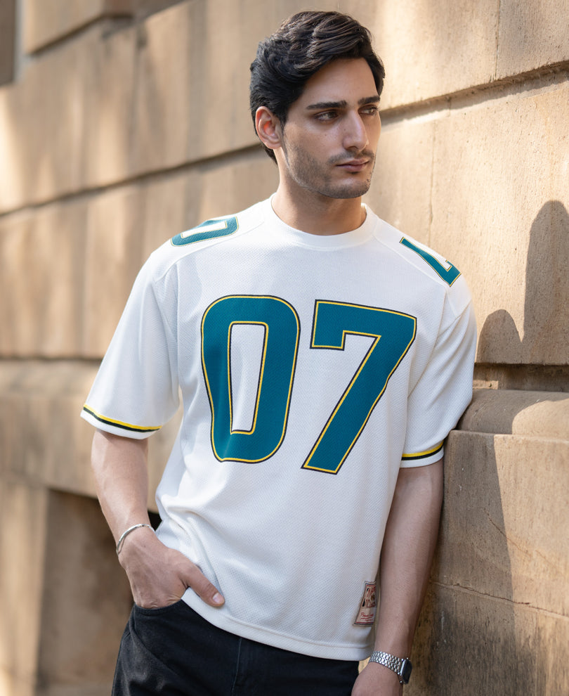 Off White Oversized Jersey T-Shirt.