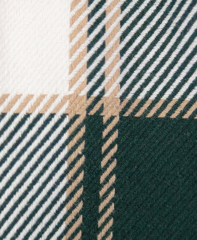 Green Structured Checks Shirt