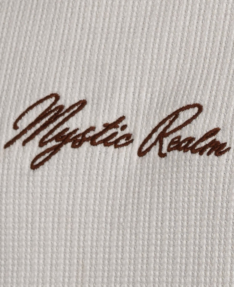 White Embroidered Structure T-Shirt