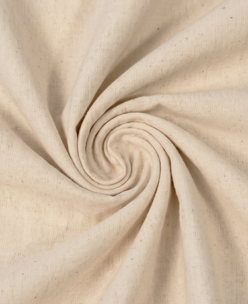 Natural Embroidered Striped Kurta Shirt