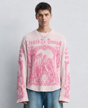 Roman Print Structured T-Shirt