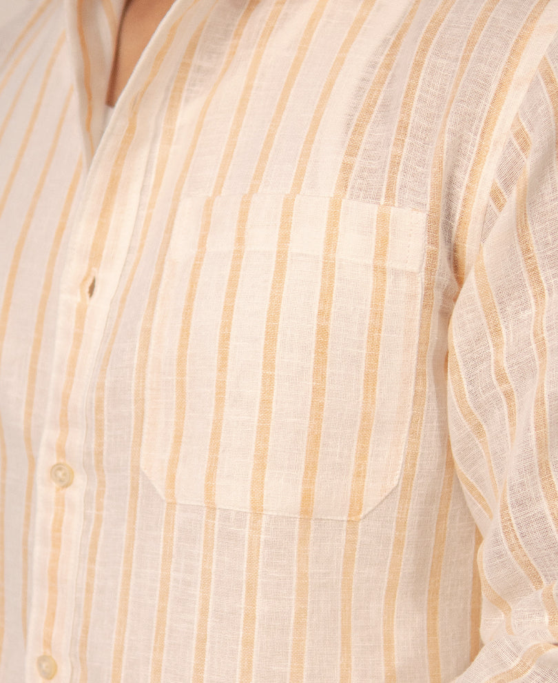 Orange Striped Shirt
