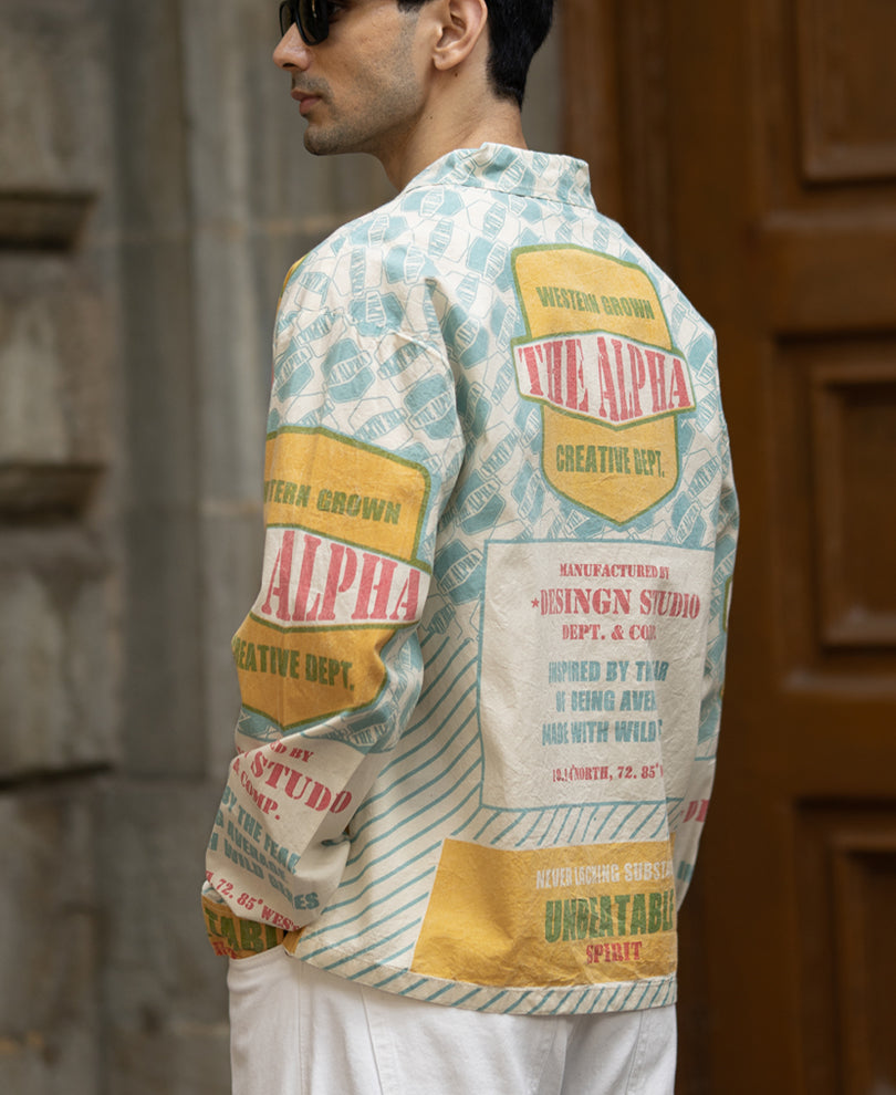 Multi Colour Lightweight Printed Shirt.