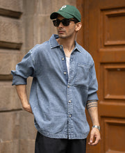 Mid Blue Denim Shirt