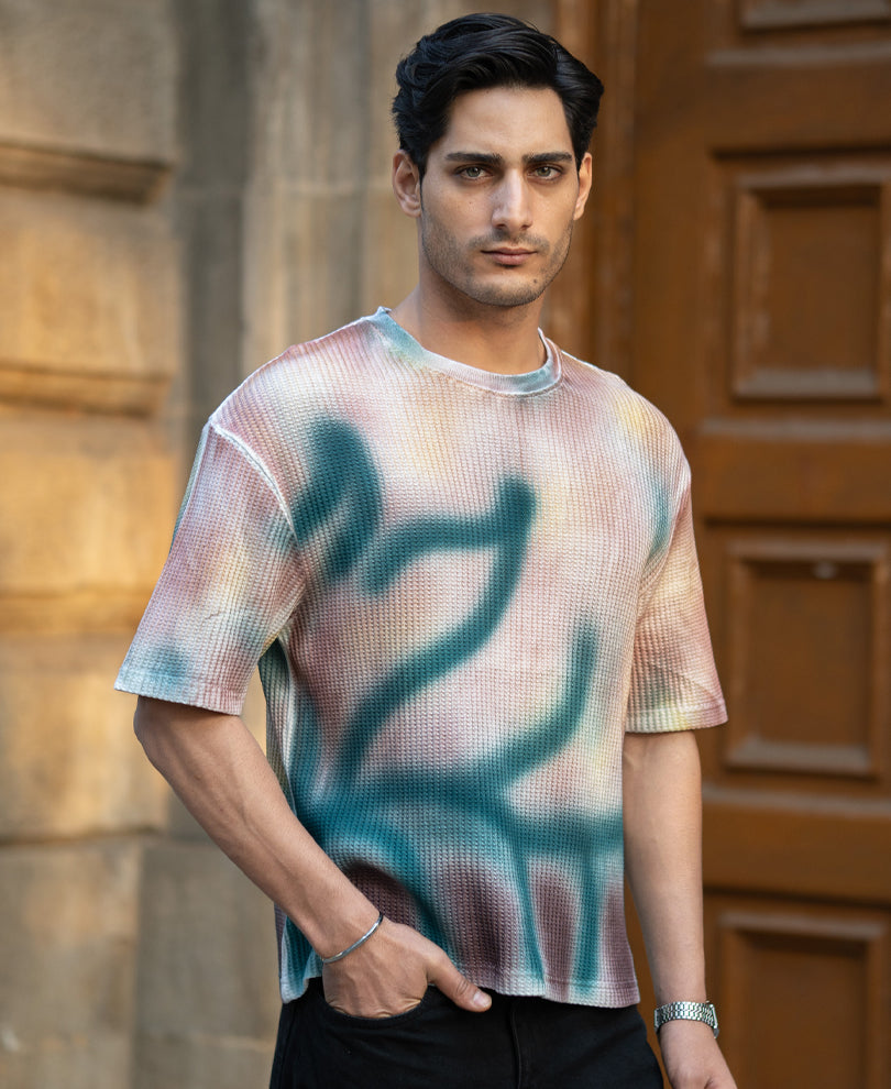 Spray Print Graffiti T-Shirt.