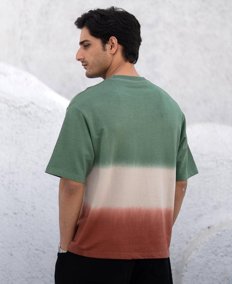 Green & Brown Ombre T-Shirt.