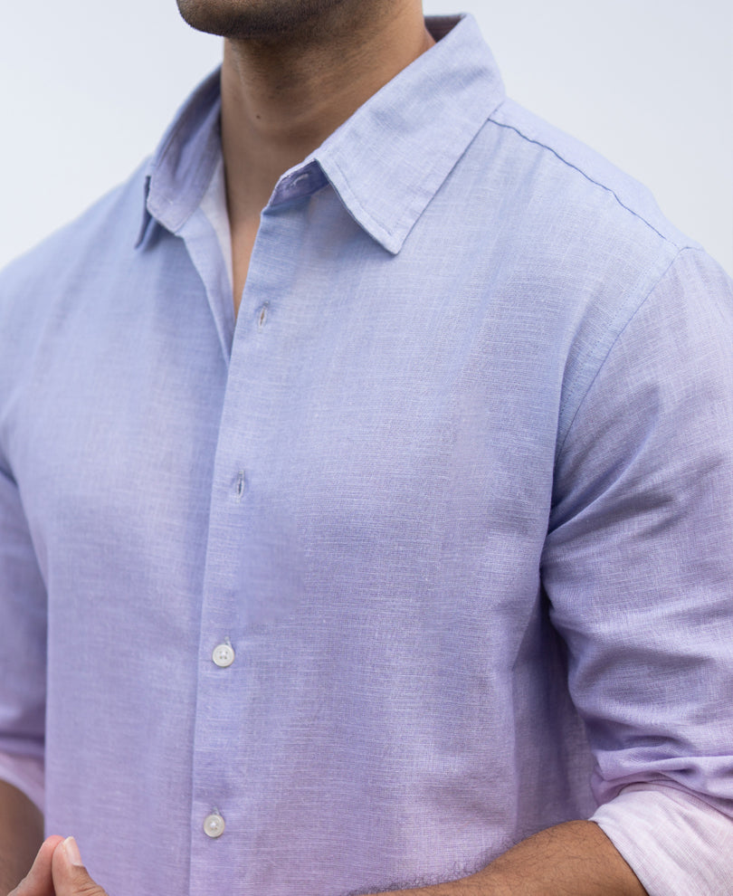 Lilac Ombre Print Shirt.