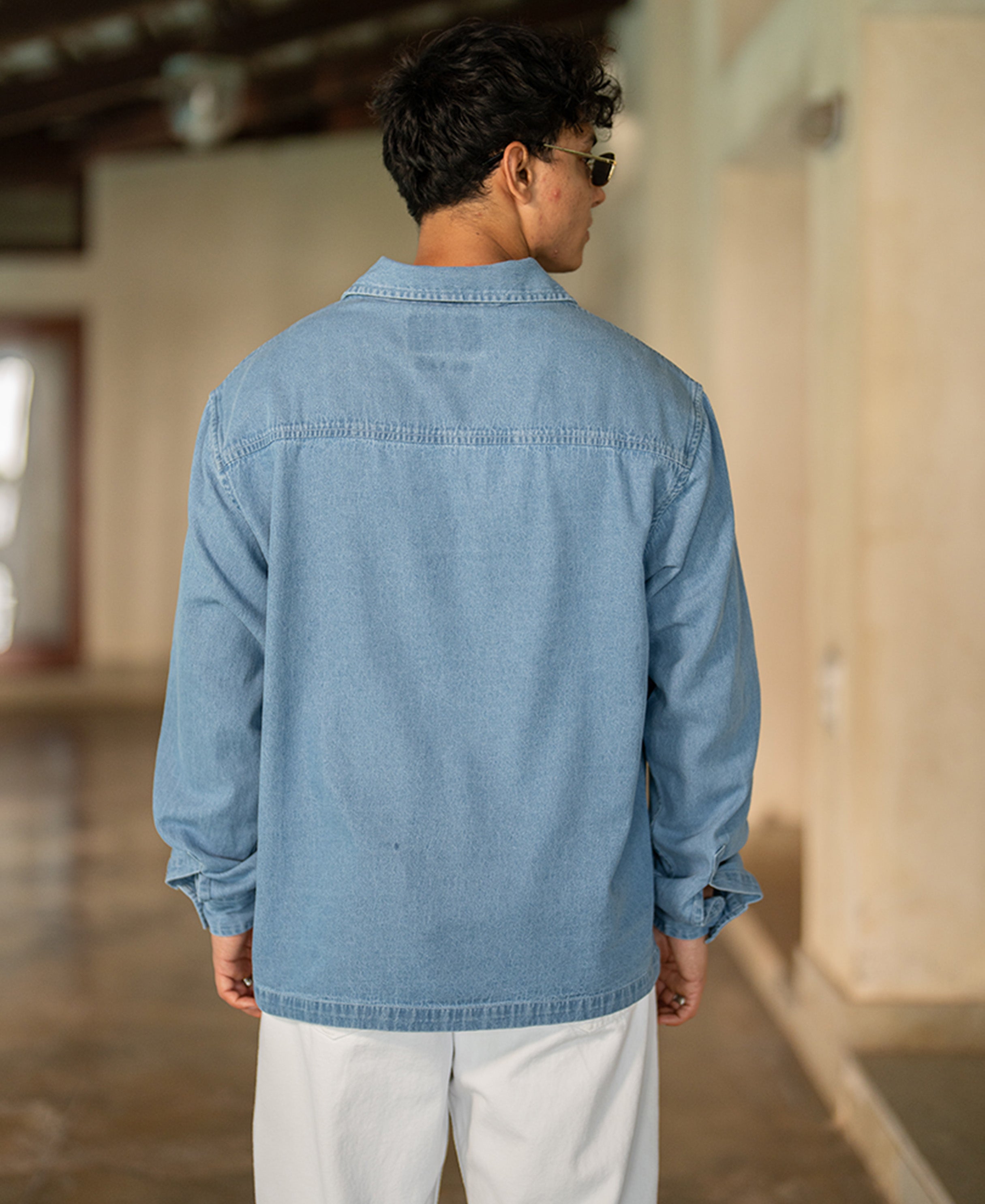 Denim Kurta Shirt