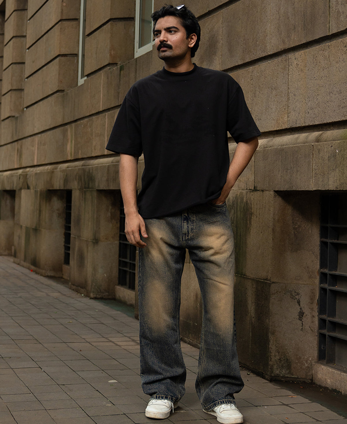 Tinted Brown Baggy Jeans