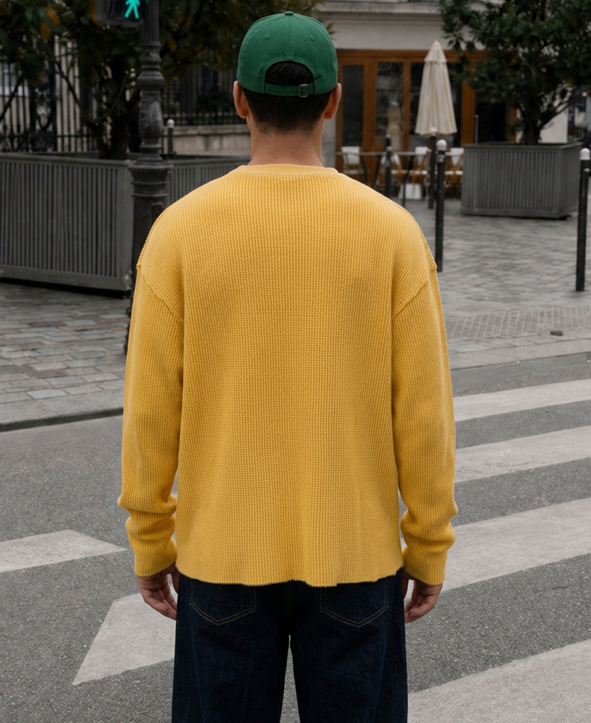Yellow Washed Embroidered T-Shirt 100% Cotton