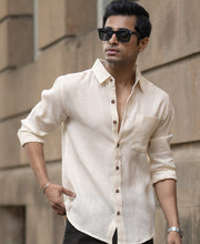 Beige Linen Shirt
