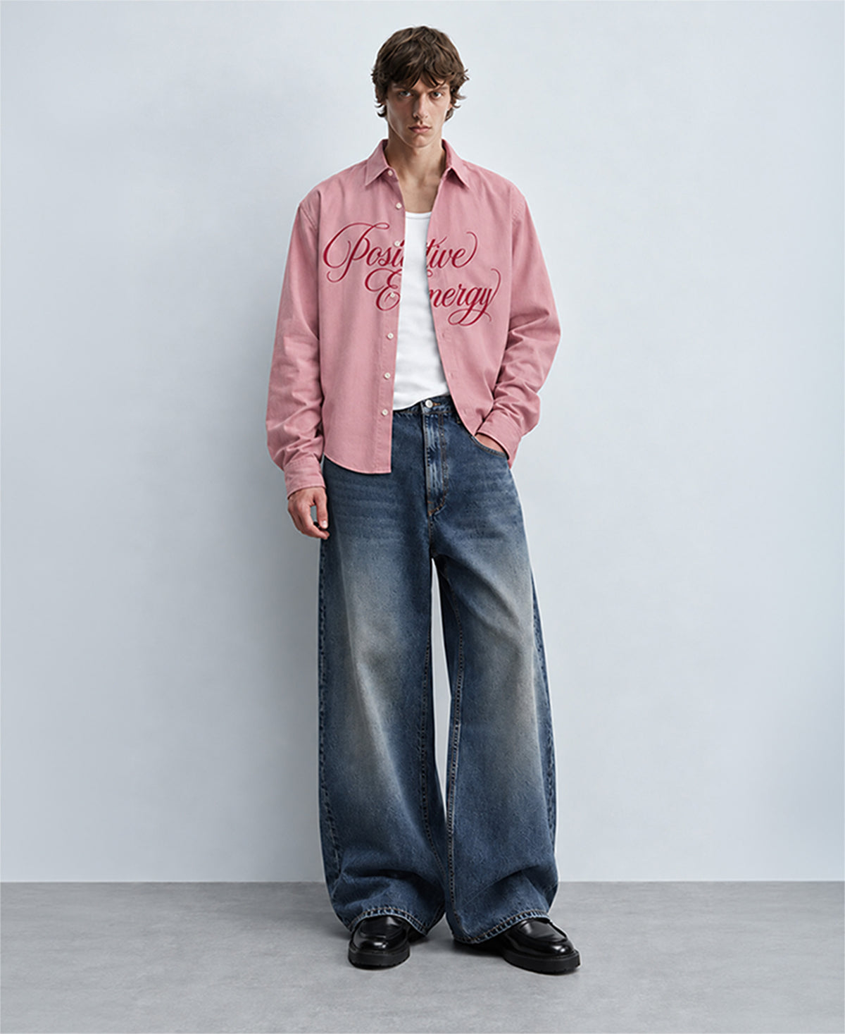 Dusty Pink Printed Shirt