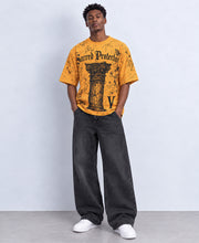 Yellow Roman Print T-Shirt