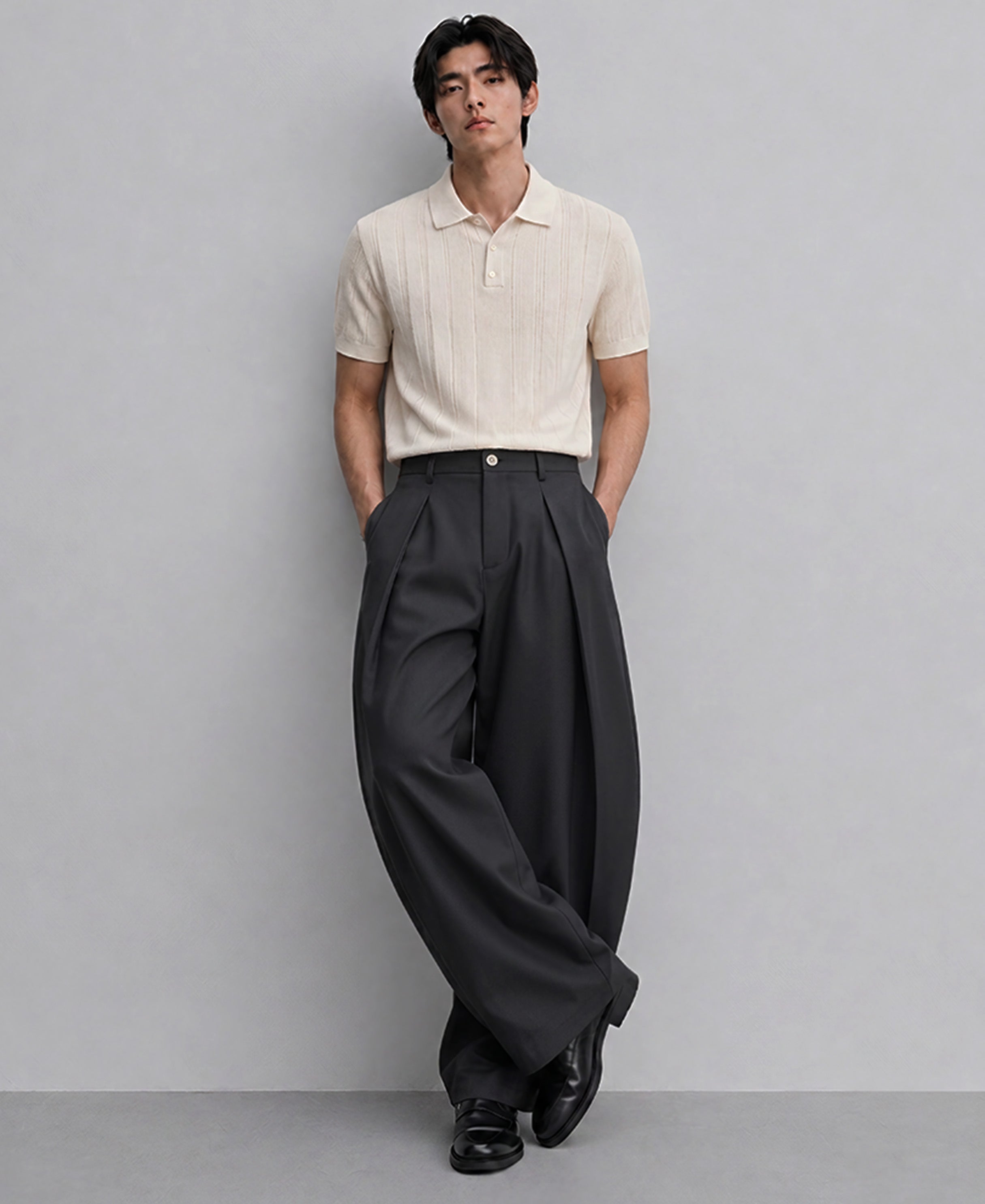 Grey Baggy Trousers