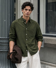 Olive Oxford Button Down Shirt