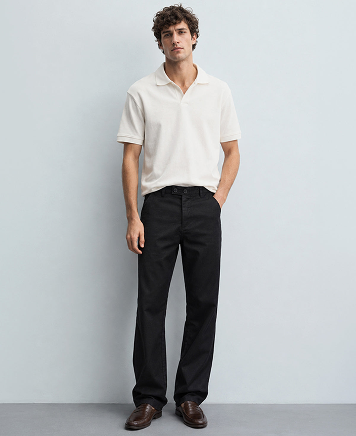 Black Lightweight Trouser
