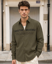 Olive Print Lightweight Shirt