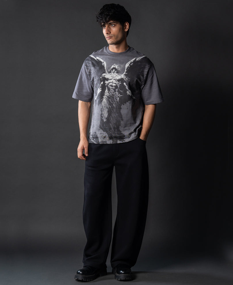 Grey Angel Grunge T-Shirt.