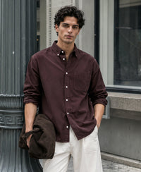 Brown Oxford Shirt 100% Cotton