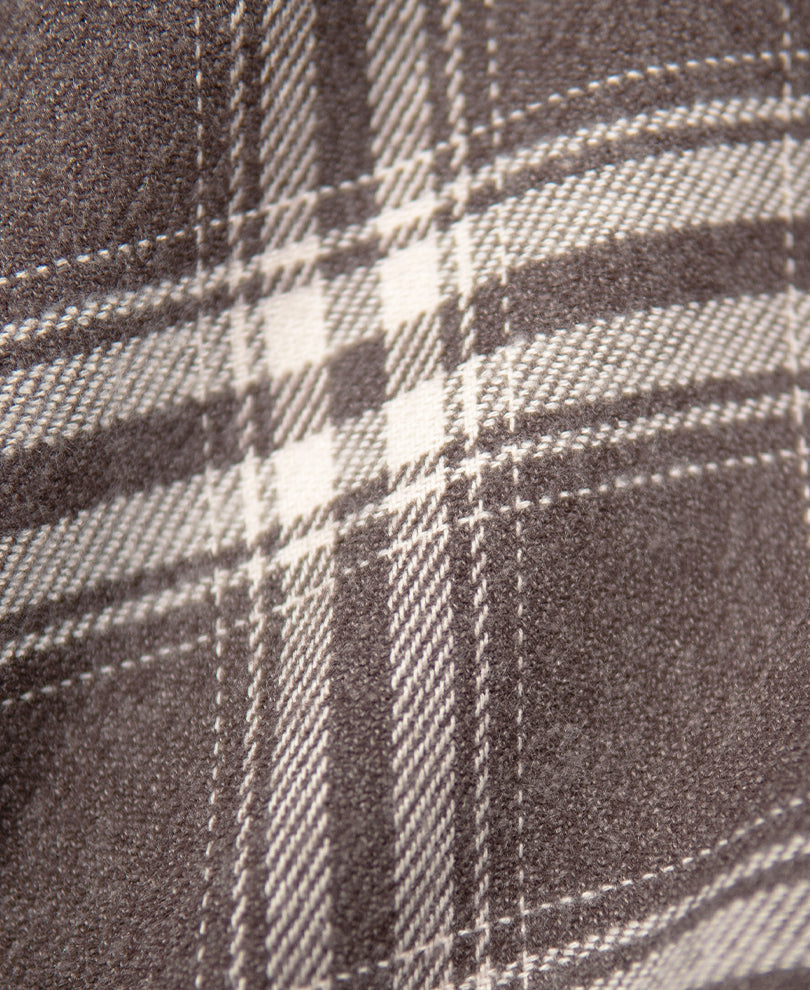 Brown Melange Printed Checks Shirt 100% Cotton