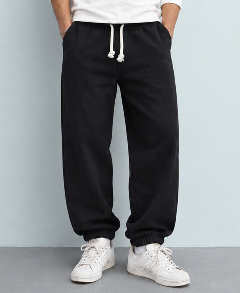 Black Knit Joggers