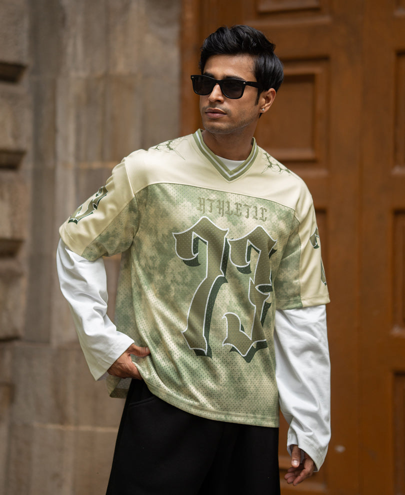 Sage Graphic Varsity T-Shirt