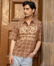 Brown Checks Printed Shirt