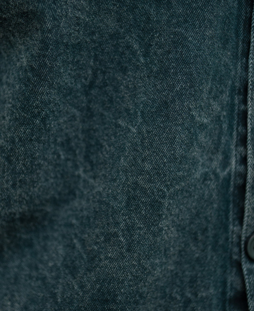 Dark Green Washed Structured Cord Set 100% Cotton