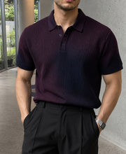 Wine Sprayed Structure T-Shirt