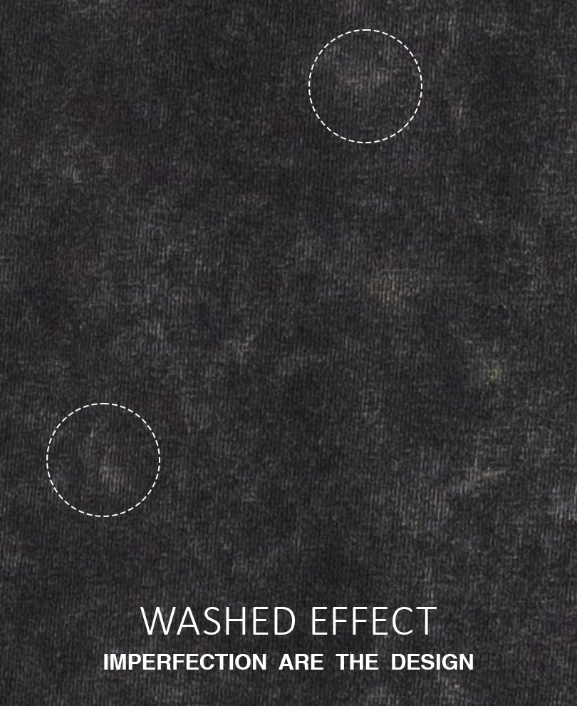 Black Washed T-Shirt 100% Cotton