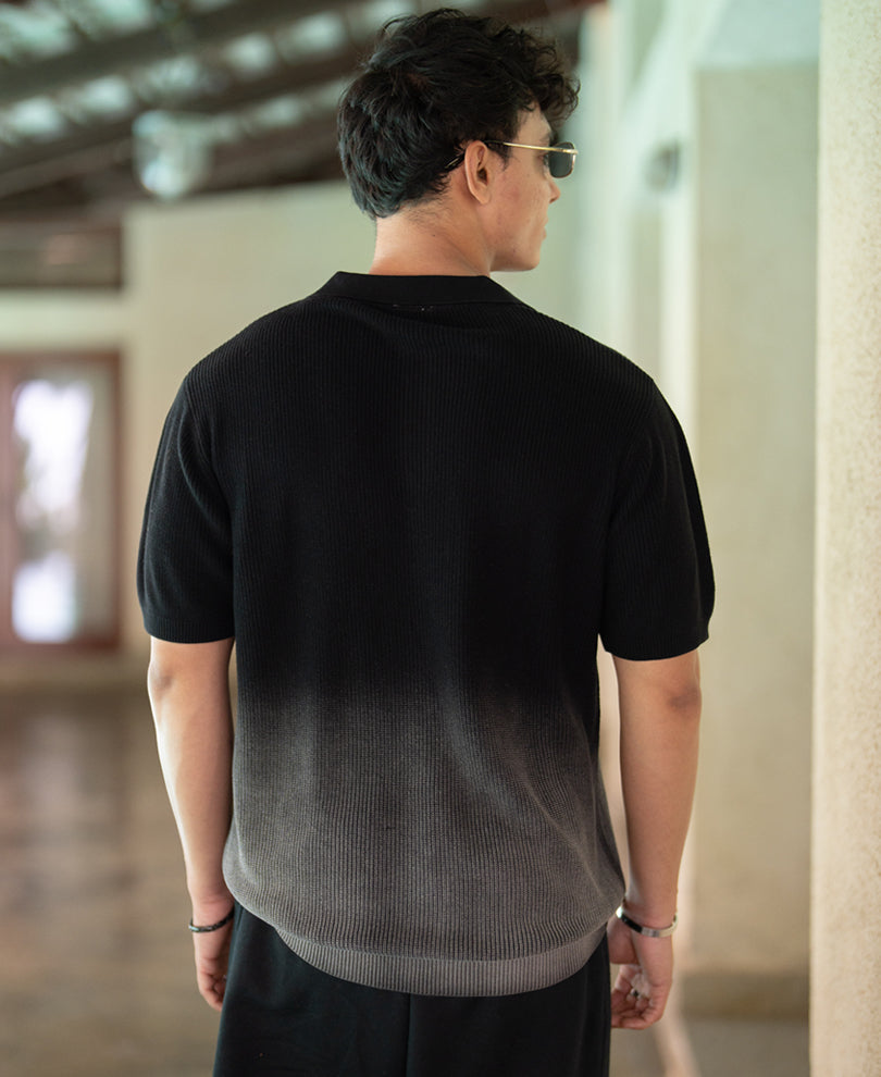 Black Ombre Washed T-Shirt