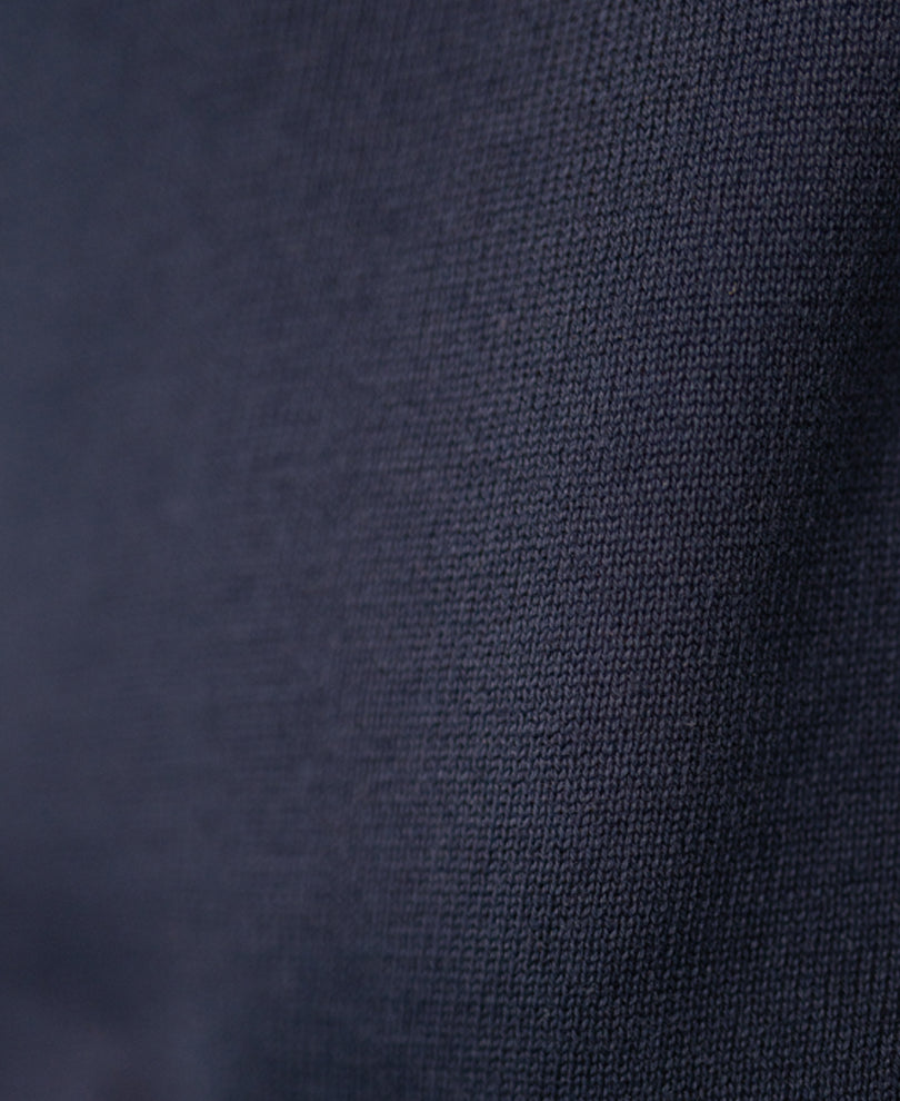 Navy Contrast Double Neck T-Shirt 100% Cotton