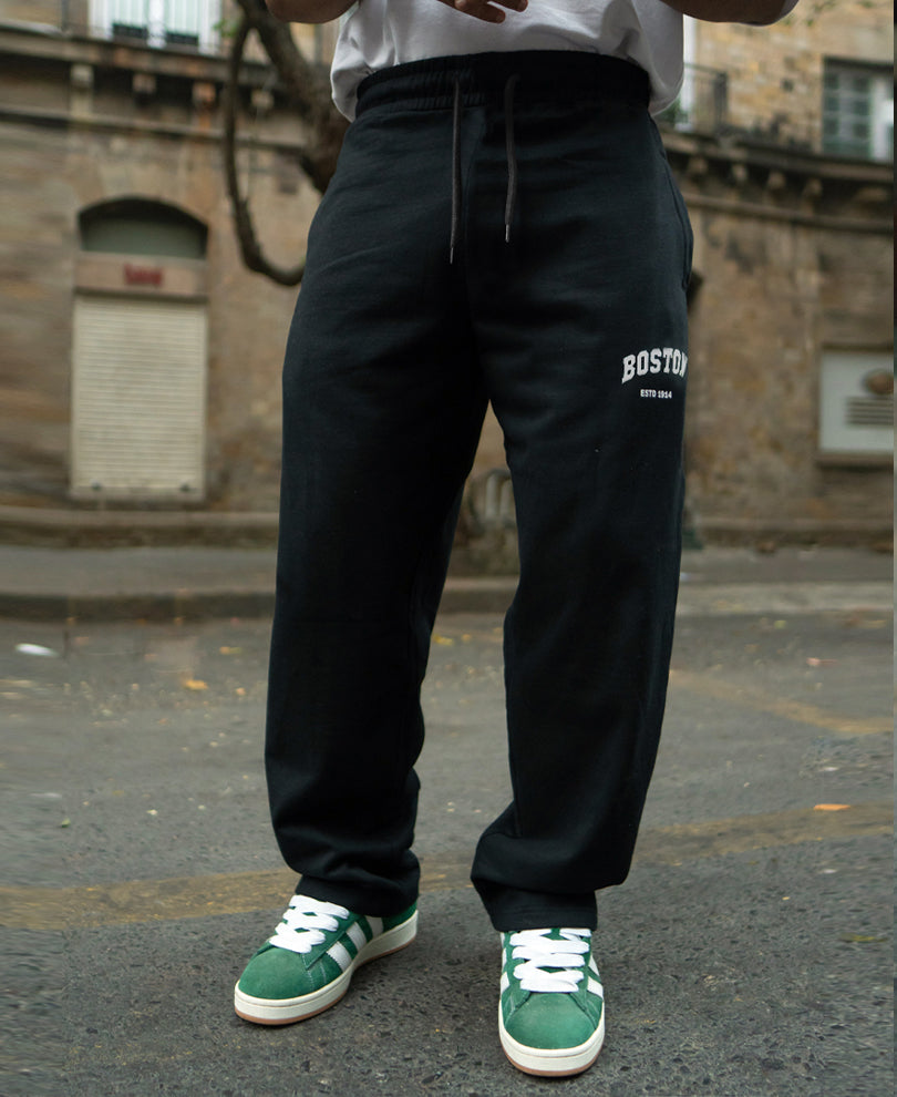 Basic Black Baggy Fit Trackpant.