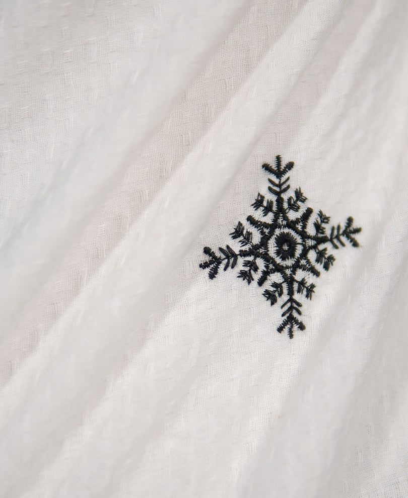 Off White Embroidered Shirt 100% Cotton