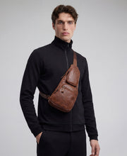 Tan Brown Multipockets Leather Bag