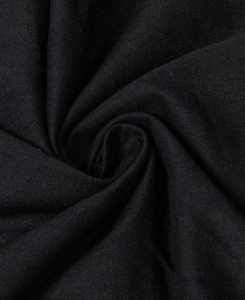 Black Linen Kurta Shirt
