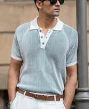 Black & White Knit T-Shirt.